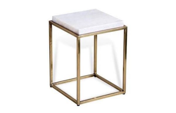 Brass Side Table – Square